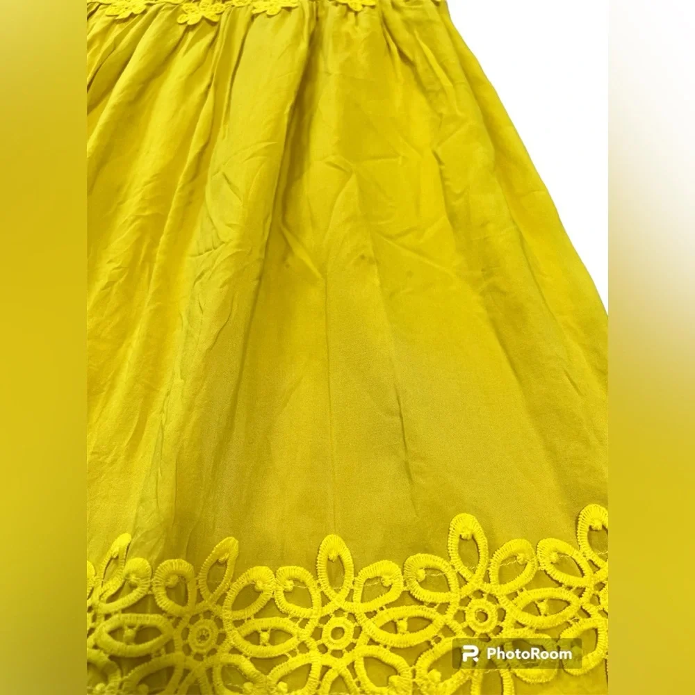 Topshop yellow appliqué